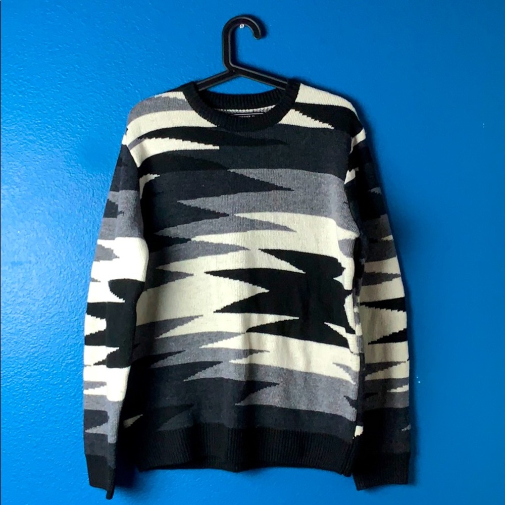 Men’s Army/Zebra Print Sweater